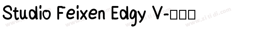 Studio Feixen Edgy V字体转换